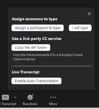 Zoom Figure 1: Zoom Meeting Host API Token